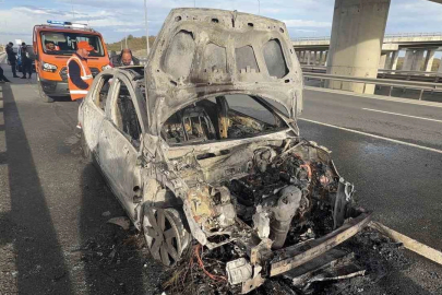 Tayakadın’da Feci Araç Yangını!