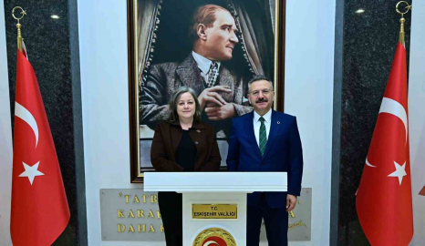 Vali Hüseyin Aksoy, Almanya Başkonsolosu Dr. Regine Grienberger’i makamında kabul etti