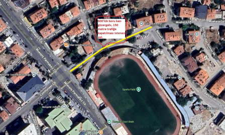 Nevşehir Bahçelievler Mahallesi’nde geçici trafik düzenlemesi