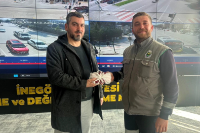 İnegöl Belediyesi personelinden örnek davranış